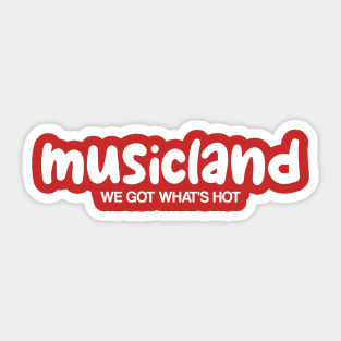 Retro Defunct Musicland Record Store Sticker